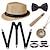 ieftine Costume Vintage &amp; Istorice-Retro / vintage Urlați 20 de ani Anii 1920 Pălărie de panama Set accesorii Gatsby Bărbați Mascaradă Fundă