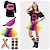 cheap Historical &amp; Vintage Costumes-80s Costume Accessories for Women 1980s T-Shirt Tutu Fanny Pack Headband Earring Necklace Fishnet Gloves Legwarmers