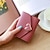 cheap Wallets-Women&#039;s Wallet Credit Card Holder Wallet PU Leather Daily Buttons Large Capacity Waterproof Lightweight Solid Color Black Pink Red