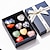cheap Party Favor-Healing Crystals，Natural Crystal Peach Heart Set Colorful Stitching Jade Heart-Shaped Yoga Stone Combination Gift Box Crafts