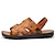 cheap Men&#039;s Sandals-Men&#039;s Sandals Slippers Comfort Sandals Walking Casual Beach Daily Beach PVC Waterproof Breathable Comfortable Loafer Yellow Brown Summer