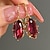 cheap Earrings-Women&#039;s Zircon Earrings Retro Precious Personalized Vintage Earrings Jewelry Red / Royal Blue / Dark Blue For Wedding Party 1 Pair