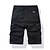 billige Klassisk-Herre Cargoshorts Camo Shorts Shorts Sommershorts Multi lomme Rett ben Fargeblokk Kamuflasje Farge Komfort Pustende Kort Avslappet Daglig Ferie Sport Mote Svart Blå