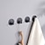 cheap Home Storage &amp; Hooks-4pcs Self-Adhesive Wall Hooks Stainless Steel  Matte Black Wall Mounted Towel Hooks, Stainless Steel Kitchen Bathrooms Robe Black Hooks, Towel Stands Sticky Wall Hook