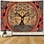 cheap Boho Tapestry-Tree of Life Hanging Tapestry Sun Moon Wall Art Large Tapestry Mural Decor Photograph Backdrop Blanket Curtain Home Bedroom Living Room Decoration