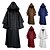 ieftine Cloae și pelerine-Retro / vintage Punk și gotic Medieval Pelerină Costum Cosplay Manta vrăjitoare Doctorul ciumei VREJITOARE Costume de fancy Bărbați Pentru femei Unisex Viching Fantezie Noaptea Walpurgis Halloween