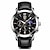 levne Quartz hodinky-Muži Křemenný Luxus Velký ciferník Módní Obchodní Zobrazení fáze měsíce Kalendář VODĚODOLNÝ Slitina Kůže Hodinky