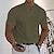 economico Magliette casual da uomo-Per uomo maglietta Liscio A V Informale Per eventi Manica corta Abbigliamento Sportivo Di tendenza Leggero Muscolo