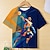 billige drenges 3d t-shirts-Drenge 3D Grafisk Geometrisk T-shirt Kortærmet 3D-udskrivning Sommer Forår Aktiv Sport Mode Polyester Børn 3-12 år udendørs Afslappet Daglig Regulær