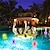Недорогие Подводное освещение-открытый солнечный плавающий свет rgb свет подводный шар садовый светильник управление светом светодиодный красочный для бассейна двор вечерние декоративное освещение