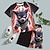 Недорогие 3д наборы мальчика-Мальчики 3D Графика Мультипликация Тигр Футболка и шорты Комплект футболок Набор одежды С короткими рукавами 3D печать Лето Весна Активный Спорт Мода Полиэстер Дети 3-13 лет