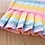 cheap Kids&#039;-Kids Girls&#039; Dress Rainbow Stripe Short Sleeve Outdoor Pleated Active Fashion Cute Cotton Knee-length Casual Dress A Line Dress Summer Dress 3-7 Years With 40-Piece Girls&#039; Bow Hair Clips