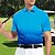 cheap Men&#039;s Golf &amp; Tennis Clothing-Men&#039;s Polo Shirt Golf Shirt Quick Dry Regular Fit Polo T Shirt Moisture Wicking Top Short Sleeve Lightweight Breathable Gradient Color Shirt for Tennis Golf Running Athletic Workout