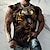 billige herre 3d tank tops-Herre Vest Top Ærmeløs T-shirt til mænd Grafisk Dyr Tiger Rund hals Tøj 3D-udskrivning Daglig Sport Uden ærmer Trykt mønster Mode Designer Muskel