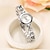 tanie Zegarki kwarcowe-damskie eleganckie zegarki na rękę kobiety bransoletka dżetów analogowy zegarek kwarcowy damski kryształowy zegarek z małą tarczą reloj