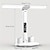 cheap Desk Lamps-Table Lamp LED Double-headed Multifunction Foldable Touch With Calendar Clock USB Desk Lamp For Bedroom Bedside Reading Light