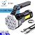 Недорогие тактические фонари-Мощный 7-светодиодный фонарик с боковым светом початка, наружное освещение, перезаряжаемый USB-аккумулятор, водонепроницаемый рабочий свет, мощный рыболовный свет
