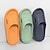 ieftine Flip-Flops de Damă-Pentru femei Unisex Papuci Papuci de interior Papuci de baie Culoare solidă Vară Toc Drept Vârf deschis Casual minimalism EVA Negru Galben Roz Îmbujorat