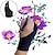 preiswerte Kunst- und Malbedarf-2 Stück professioneller Künstler, der Zwei-Finger-Antifouling-Handschuh für das Grafiktablett-Lichtpad zeichnet (schwarz, blau, rot, lila, rosa)