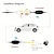 cheap Bluetooth Car Kit/Hands-free-2.4GHZ Wireless Video Transmitter Receiver For Car DVD Monitor WIFI Reverse Rear Backup View Camera 59.06inch