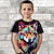 olcso fiú 3D-s pólók-Fiú 3D Grafika Állat Panda Póló Rövid ujjú 3D nyomtatás Nyár Tavasz Aktív Sportok Divat Poliészter Gyerekek 3-12 év Szabadtéri Hétköznapi Napi Normál