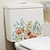 billige Dekorative vægklistermærker-kreative blomster toiletklistermærker badeværelse toiletbetræk dekorativt klistermærke