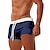 abordables maillot de bain boxer homme-Homme Surf Boardshort short de bain Short de bain Slip de bain Cordon Taille elastique Poche zippée Couleur unie Respirable Séchage rapide Court Casual du quotidien Plage Mode Style classique Vert