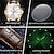 abordables Relojes de Cuarzo-OLEVS Hombre Relojes de cuarzo minimalista Lujo Deportes Diamantes Sintéticos Luminoso Calendario x Fecha Semana Cuero Auténtico Reloj