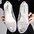 abordables Sandales femme-sandales compensées pour femmes chaussures claires extérieur plage couleur unie été talon compensé décontracté confort minimalisme pvc mocassins blanc or gris