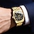 abordables Relojes de Cuarzo-Reloj de Cuarzo para Hombre Lujo Esfera Grande Moda Negocios Luminiscente Calendario Impermeable Reloj de Aleación
