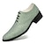 cheap Men&#039;s Oxfords-Men&#039;s Oxfords Derby Shoes Dress Shoes Sexy Shoes British Style Plaid Shoes Casual British Wedding Party &amp; Evening St. Patrick&#039;s Day Patent Leather Height Increasing Lace-up Green Beige Spring Fall
