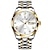 levne Quartz hodinky-Muži Křemenný Luxus Velký ciferník Módní Obchodní Svítící Kalendář datum Chronograf Pásek z nerezové oceli Hodinky