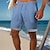 cheap Linen Shorts-Men&#039;s Shorts Summer Shorts Beach Shorts Patchwork Drawstring Straight Leg Color Block Comfort Breathable Short Casual Daily Holiday Fashion Classic Style Black White
