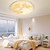 billige Taklamper-led dimbar taklampe 32,5 cm akryl takpanellampe minimalistisk lagdelt design stue spisestue lys ac220v kun dimmes med fjernkontroll