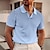 cheap Men&#039;s V Neck Polos-Men&#039;s Polo Shirt Golf Shirt Graphic Prints Geometry V Neck White Blue Brown Green Khaki Outdoor Street Short Sleeves Print Clothing Apparel Sports Fashion Streetwear Designer