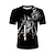 preiswerte 3D-T-Shirt für Männer-Herren T Shirt Christliche T-Shirts Graphic Tempelritter Rundhalsausschnitt Bekleidung 3D-Druck Outdoor Täglich Kurzarm Bedruckt Vintage Modisch Designer