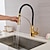 cheap Kitchen Faucets-Kitchen Faucet Pull Down Sink Mixer Taps, 360 Swivel Flexible Tube Pipe Brass Taps, Single Handle with Hot and Cold Water Hose
