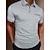 cheap Classic Polo-Men&#039;s Button Up Polos Golf Shirt Casual Holiday Lapel Short Sleeve Fashion Basic Color Block Classic Summer Regular Fit Ash Wine White Dark navy Button Up Polos