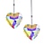 cheap Statues-Crystal Peach Heart Prism Pendant Decoration Pendant Sun Catcher Prism Hanging Decoration Rainbow
