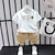 cheap Sets-2 Pieces Toddler Boys T-shirt &amp; Shorts Outfit Bear Stripe Letter Short Sleeve Cotton Set Outdoor Fashion Cool Daily Summer Spring 3-7 Years Short Sleeve Suit Lapel Letter White Short Sleeve Suit