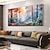 voordelige Schilderijen van landschappen-pure hand geschilderd abstract bos olieverfschilderij grote muur artoriginal textuur boom schilderij minimalistische kunst aangepaste schilderij moderne woonkamer decor op canvas niet ingelijst