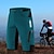 billige Shorts, Tights og bukser til mænd-Herre Cykel-indershorts MTB-shorts Cykelshorts Cykel Forede shorts Underdele Slimfit Bjerg Cykling Vej Cykling Sport Vandtæt 3D Måtte Hurtigtørrende Refleksbånd Sort Rød Tøj Cykeltøj