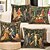 halpa Vintage-tyyli-4.0 kpl Polyesteri Tyynynpäälinen, Painettu Art Deco Vintage Vapaa-aika Neliö perinteinen Klassikko