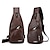 abordables Sacs, sacs à dos pour PC portables-pochette à bandoulière décontractée pour hommes à la mode sac à bandoulière en cuir pu sac de poitrine de loisirs