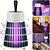 baratos Mata-insetos-Bug zapper mosquito recarregável e mata-moscas luz interna com loop pendurado lâmpada elétrica para matar usb portátil armadilha led para quarto de casa acampamento ao ar livre