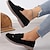 ieftine Mocasini de Damă-Pentru femei Slip-On-uri Mocasini Mărime Plus Size Pantofi de confort Muncă Zilnic Mers Culoare solidă Vară Toc Drept Vârf rotund Casual Confortabili minimalism Piele de Căprioară Imitație Loafer