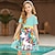cheap Girl&#039;s 3D Dresses-Girls&#039; 3D Graphic Rainbow Unicorn Dress Short Sleeve 3D Print Summer Spring Sports &amp; Outdoor Daily Holiday Cute Casual Sweet Kids 3-12 Years Casual Dress Strap Dress A Line Dress Above Knee Polyester