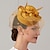 cheap Fascinators-Feathers Net Pillbox Fascinators Hats Headwear with Feather Cap Flower 1 PC Wedding Horse Race Ladies Day Headpiece
