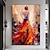 billiga Människomålningar-Hang målad oljemålning HANDMÅLAD Vertikal Abstrakt Människor Modern Utan innerram (utan ram)
