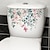 cheap Decorative Wall Stickers-Floral Flowers Toilet Stickers Creative Bathroom Toilet Cover Decoration Waterproof Stickers